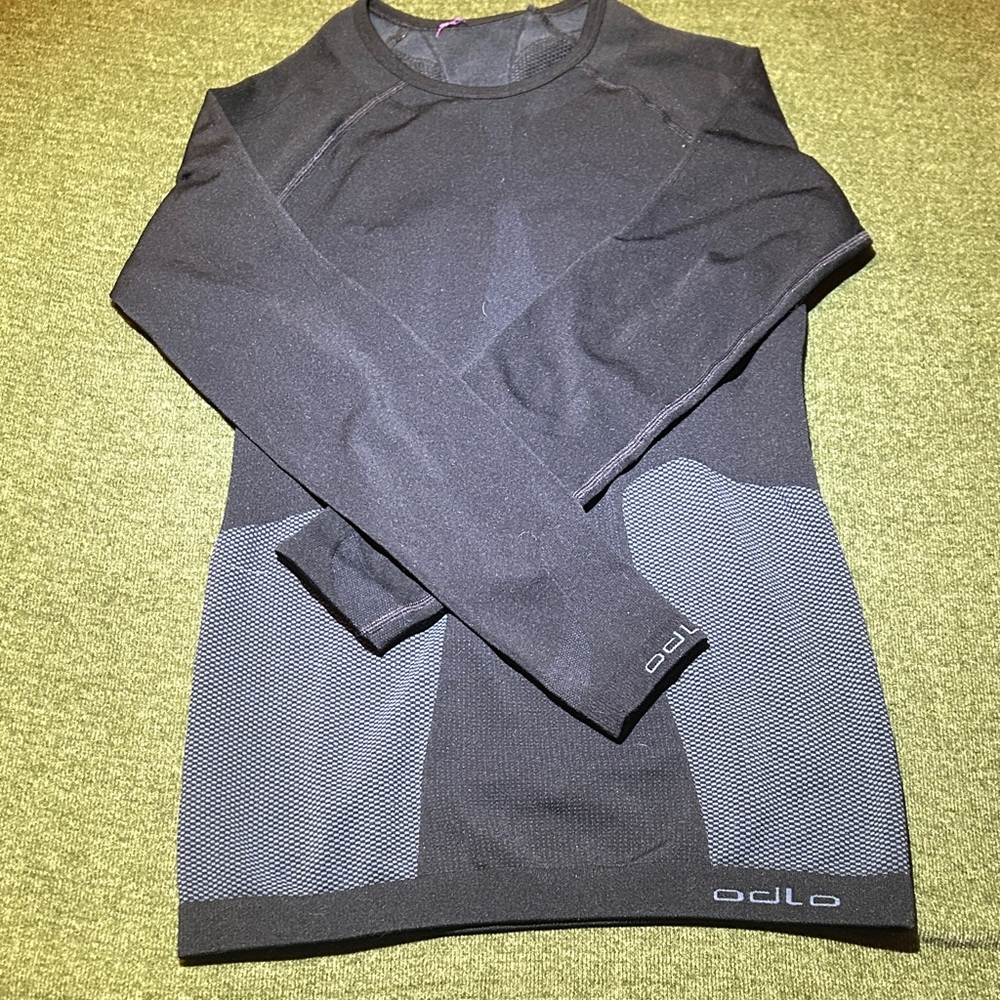 Odlo Women's Black and Gray Top